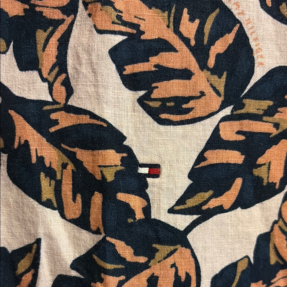 Tommy Bahama Black and Brown Casual Button Down Shirt - Picture 2 of 6